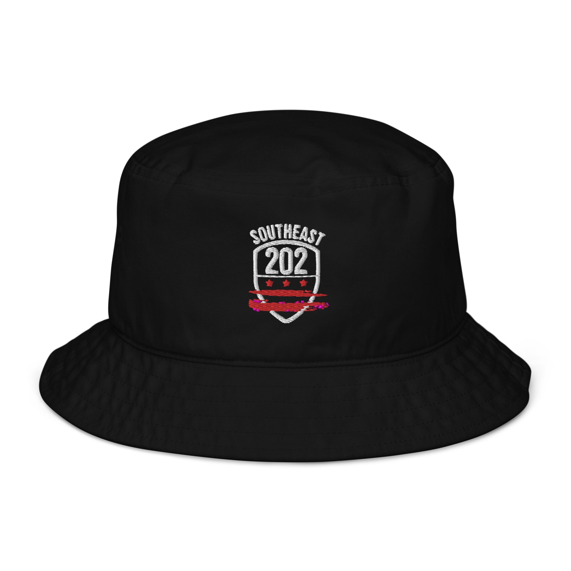 "SOUTHEAST / 202" (EMBLEM)  -Black Organic bucket hat