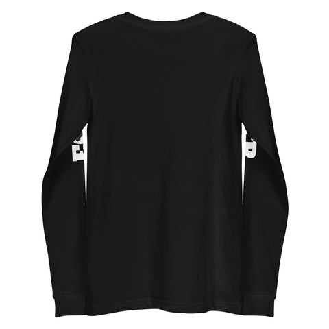 'East of the River DC' ( EOTR on Both Sleeves) -Black Unisex Long Sleeve Tee